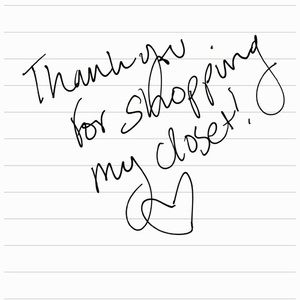 Thank you for shopping my closet!